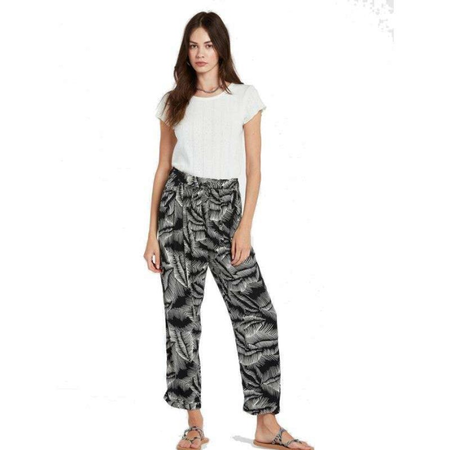 Technical Clothing * | At Lower Price Volcom Stay Palm Pants (Black/White) Women