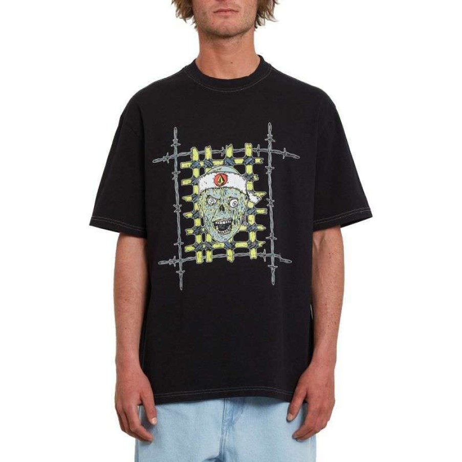 Technical Clothing * | At Lower Price Volcom Richard French Fa Gd Lse Ss (Black) Men'S T-Shirt