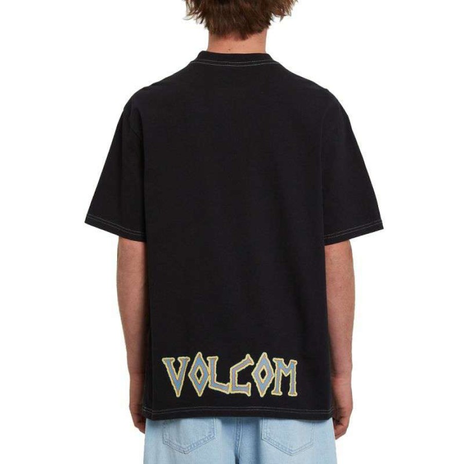 Technical Clothing * | At Lower Price Volcom Richard French Fa Gd Lse Ss (Black) Men'S T-Shirt