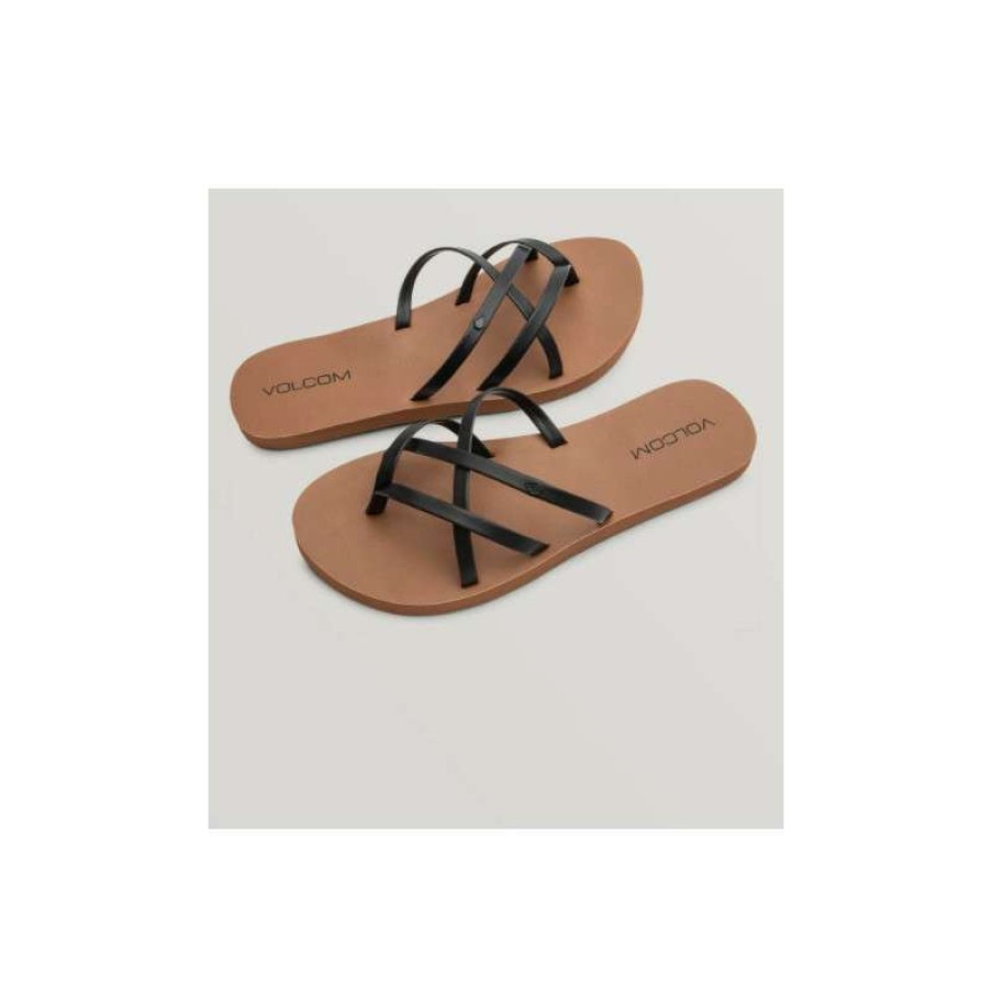 Outdoor Shoes * | Sale Online Volcom New School Ii (Black) Women'S Sandals