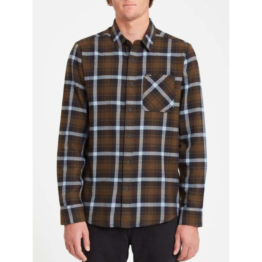 Technical Clothing * | Superior Style Volcom Caden Plaid Shirt (Wren) Man