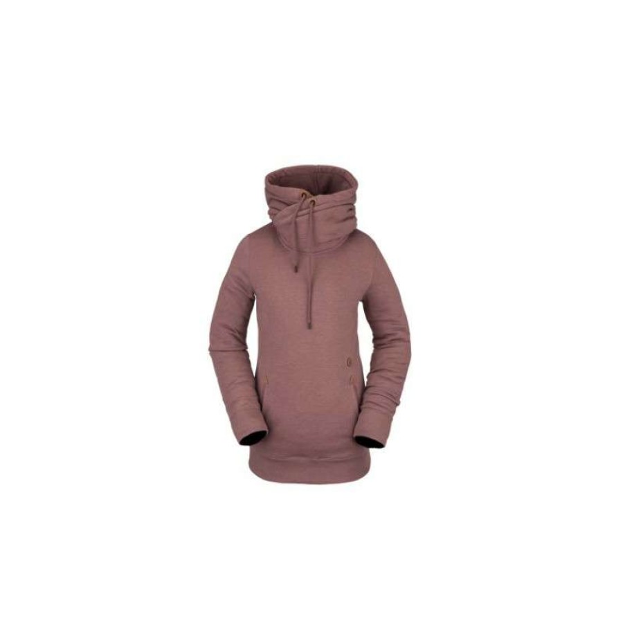 Technical Clothing * | Cut Price Volcom Tower Fleece (Rosewood) Women