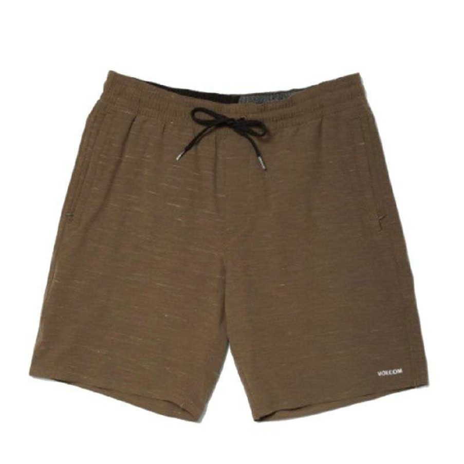 Technical Clothing * | Premium Product Men'S Volcom Packasack Lite 19 Shorts (Tarmac Brown)