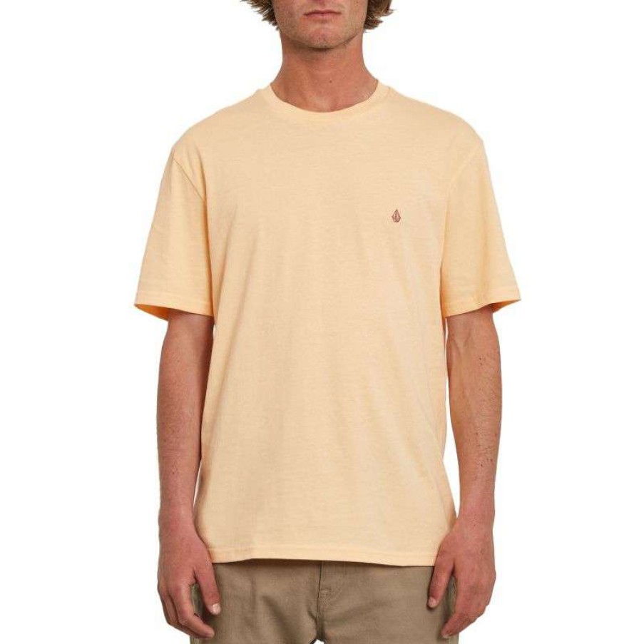 Technical Clothing * | Trend Model Volcom Stone Blanks (Cream Blush) T-Shirt For Men