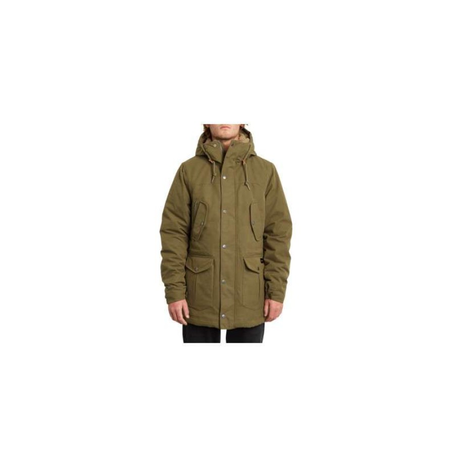 Technical Clothing * | Sale Online Volcom Starget 5K Jacket (Military) Man