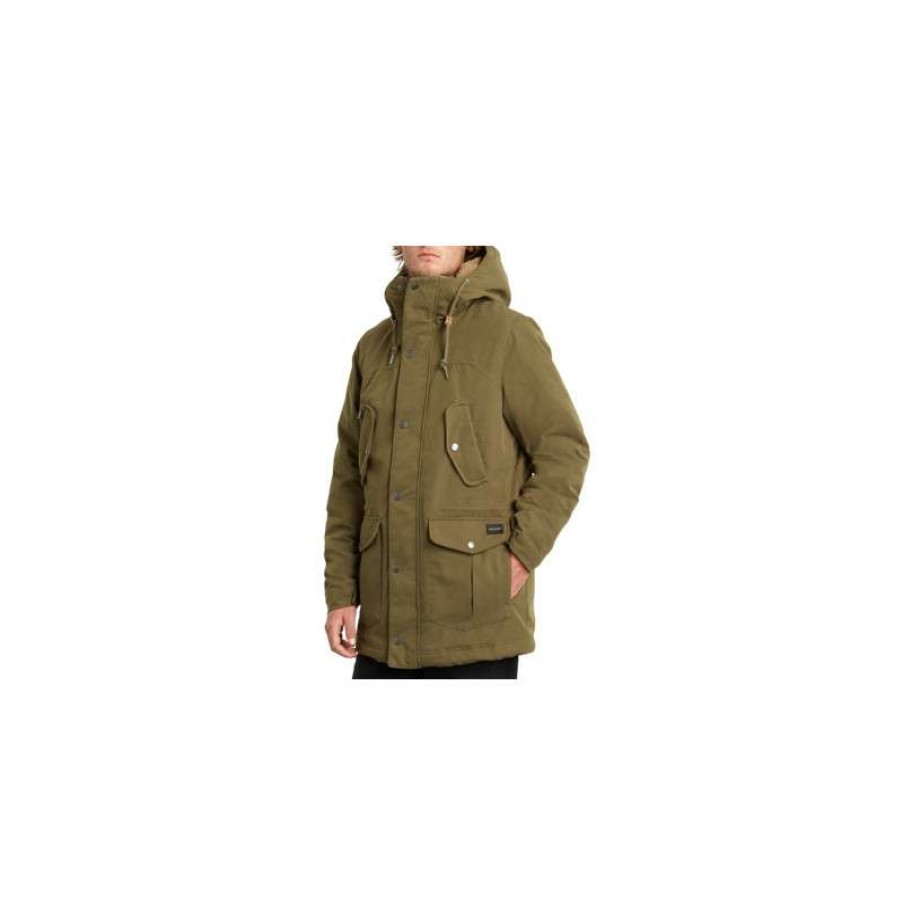 Technical Clothing * | Sale Online Volcom Starget 5K Jacket (Military) Man