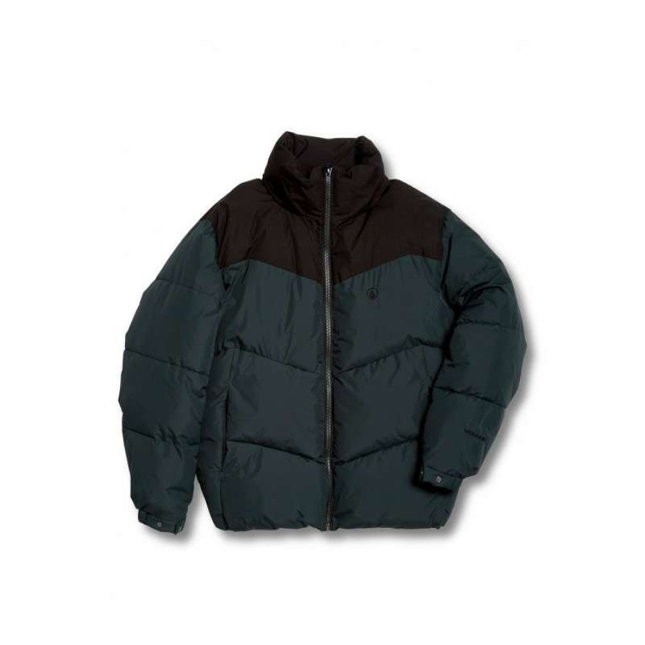 Technical Clothing * | Exceptional Design Volcom Goldsmooth Down Jacket (Black) Man