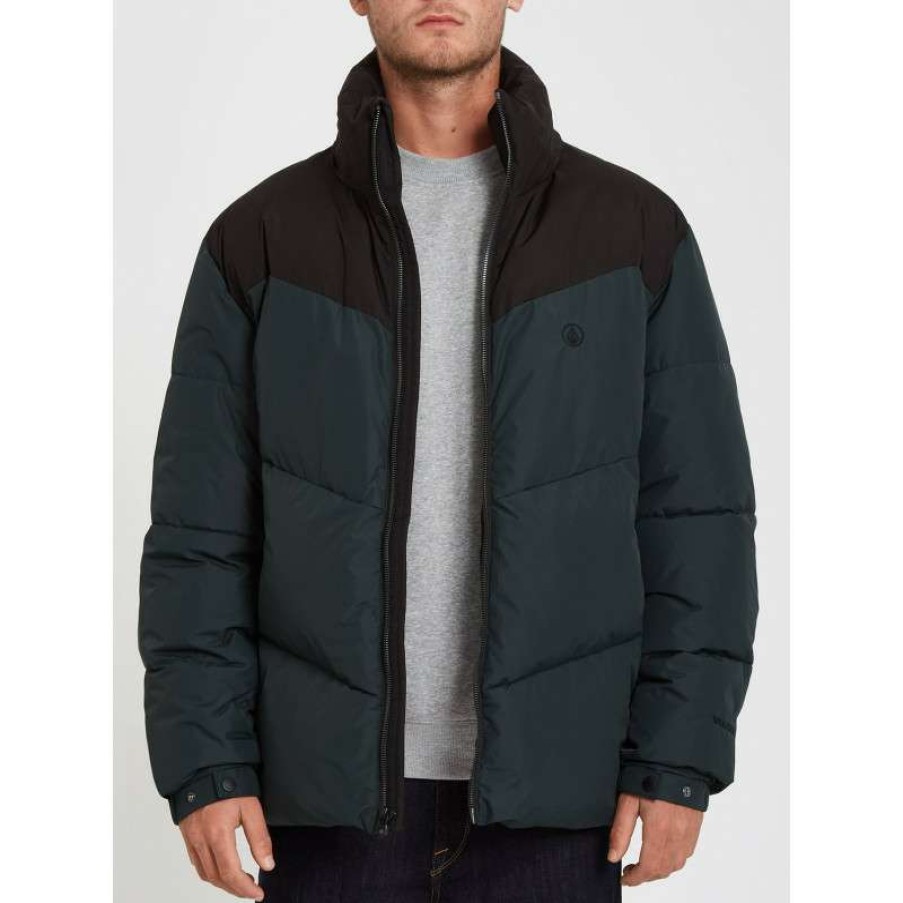 Technical Clothing * | Exceptional Design Volcom Goldsmooth Down Jacket (Black) Man