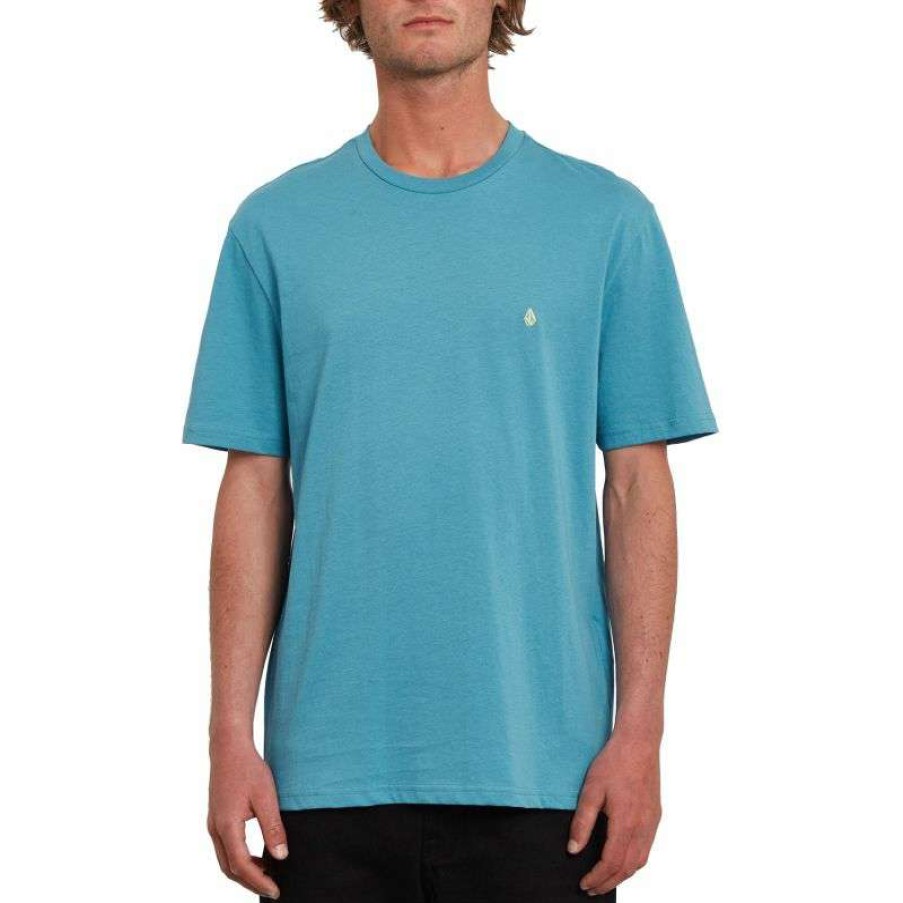 Technical Clothing * | Exactly Discount Men'S Volcom Stone Blanks (Niagara) Tee-Shirt