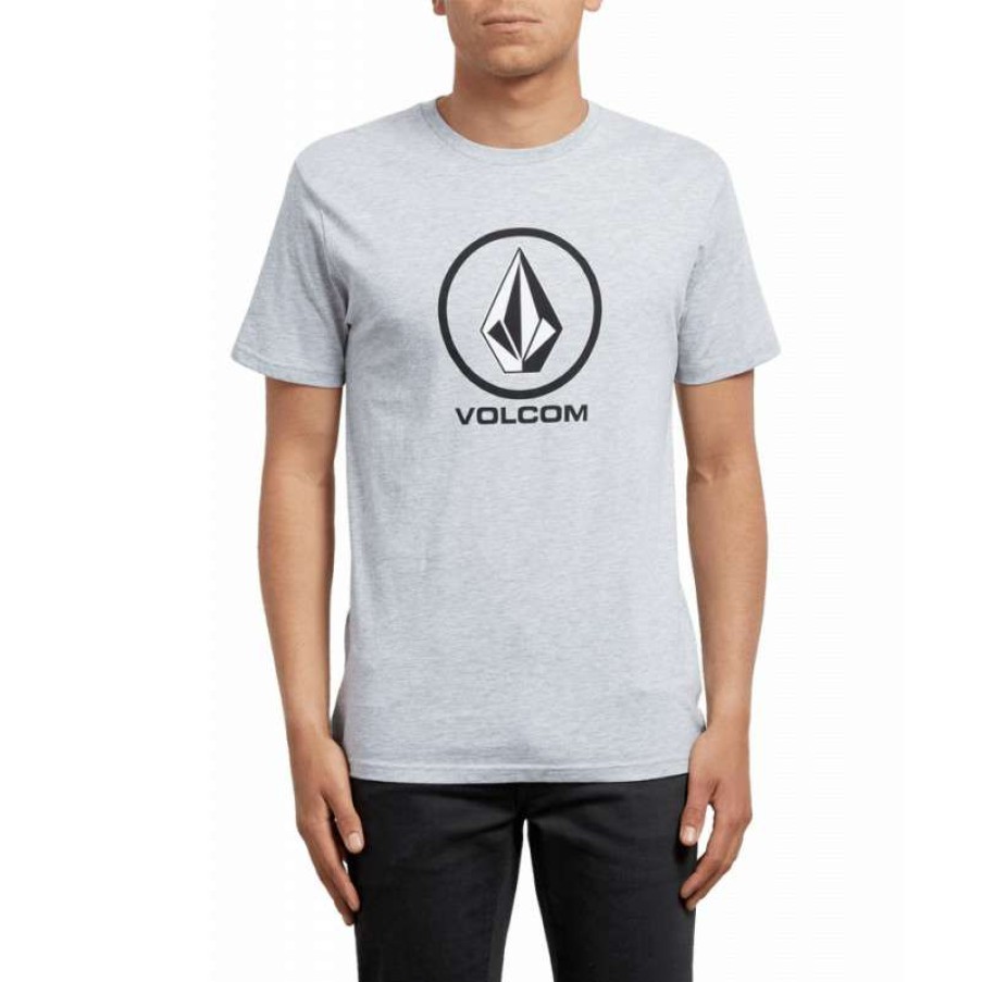 Technical Clothing * | Cut Price Volcom Crisp Stone Bsc Ss T-Shirt (Heather Grey)