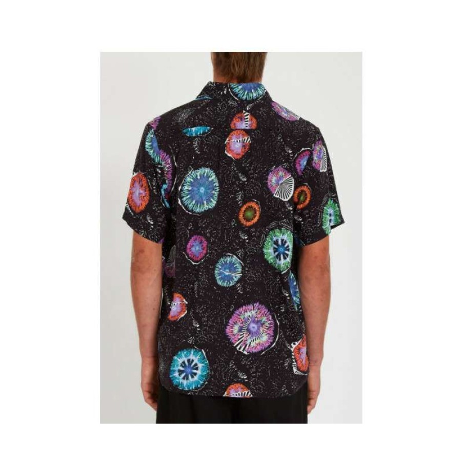 Technical Clothing * | Premium Product Volcom Coral Morph Shirt (Black) Men