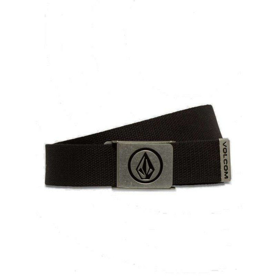 Technical Clothing * | Exceptional Design Volcom Circle Web Belt (Black) Men