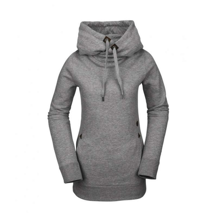 Technical Clothing * | Exactly Discount Volcom Tower Fleece Sweatshirt (Heather Grey) Women