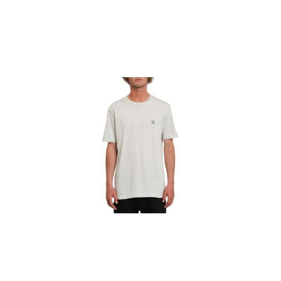 Technical Clothing * | Glamor Model Volcom Circle Blanks Hth T-Shirt (Bone Heather)