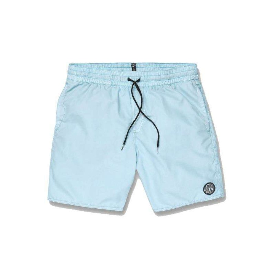 Technical Clothing * | Glamor Model Men'S Volcom Center Trunk 17 Swim Shorts (Black)