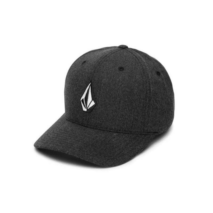 Technical Clothing * | Less Expensive Men'S Volcom Full Stone Heather Xfit Cap (Charcoal Heather)