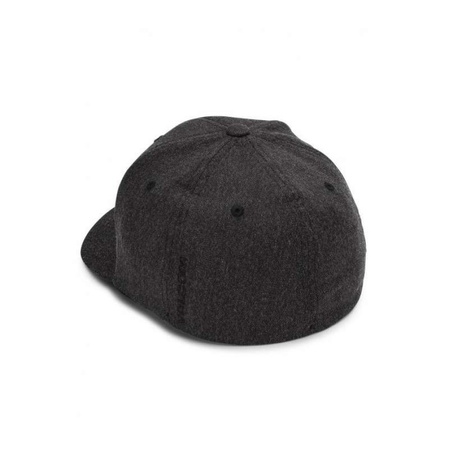 Technical Clothing * | Less Expensive Men'S Volcom Full Stone Heather Xfit Cap (Charcoal Heather)