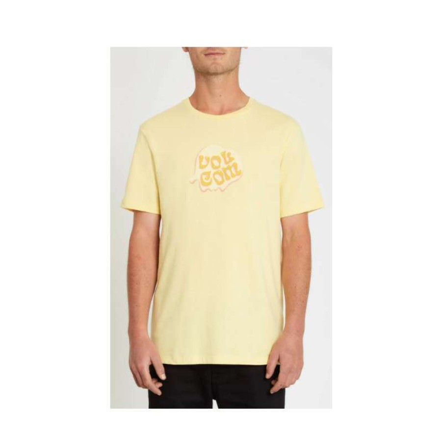 Technical Clothing * | Exceptional Design Volcom Mr. Loeffler Tee-Shirt (Down Yellow) Men