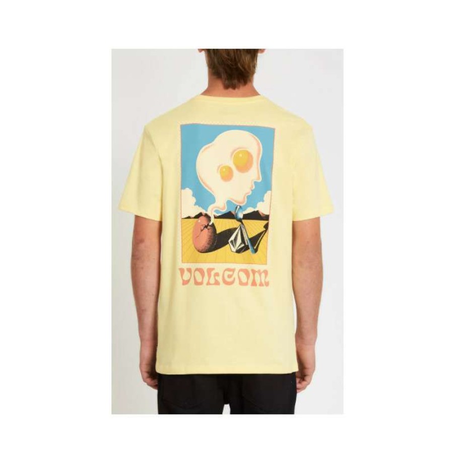 Technical Clothing * | Exceptional Design Volcom Mr. Loeffler Tee-Shirt (Down Yellow) Men