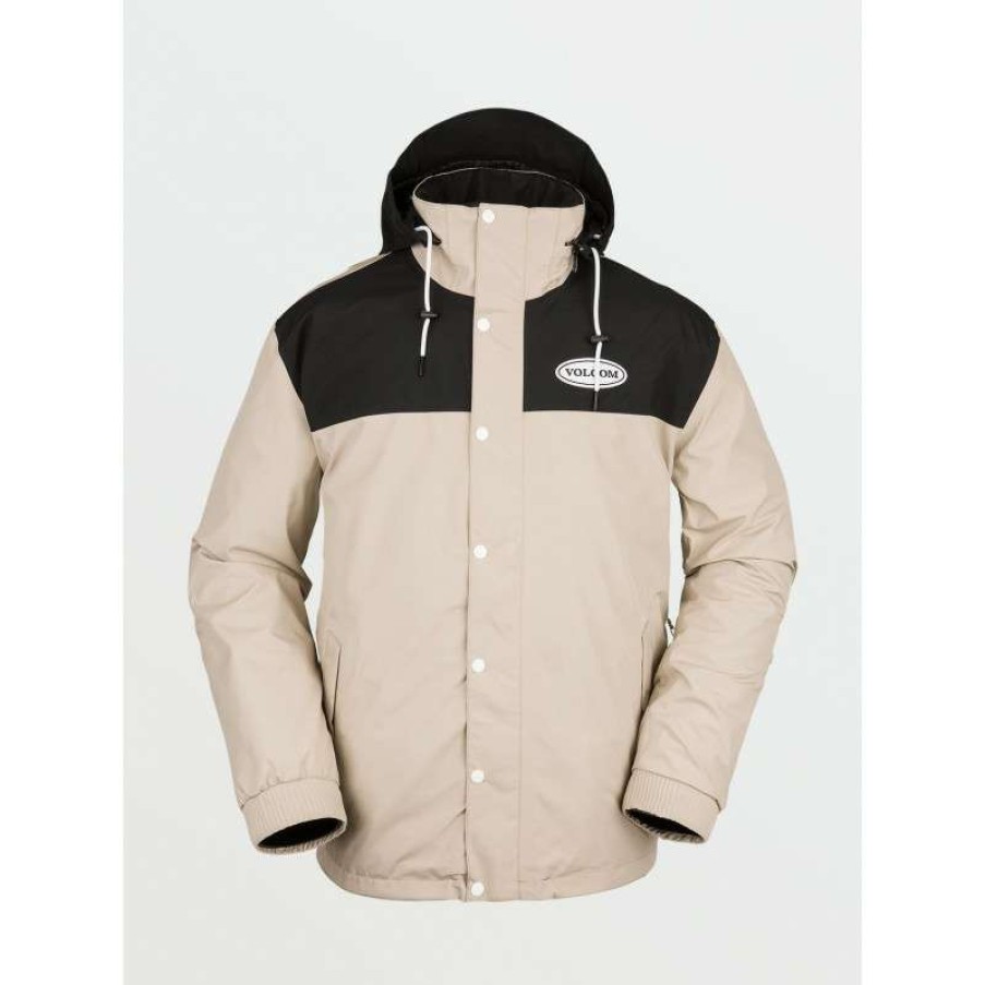 Technical Clothing * | Radiant Model Ski Jacket Volcom Longo Gore-Tex (Khaki) Man