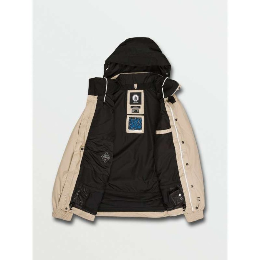 Technical Clothing * | Radiant Model Ski Jacket Volcom Longo Gore-Tex (Khaki) Man