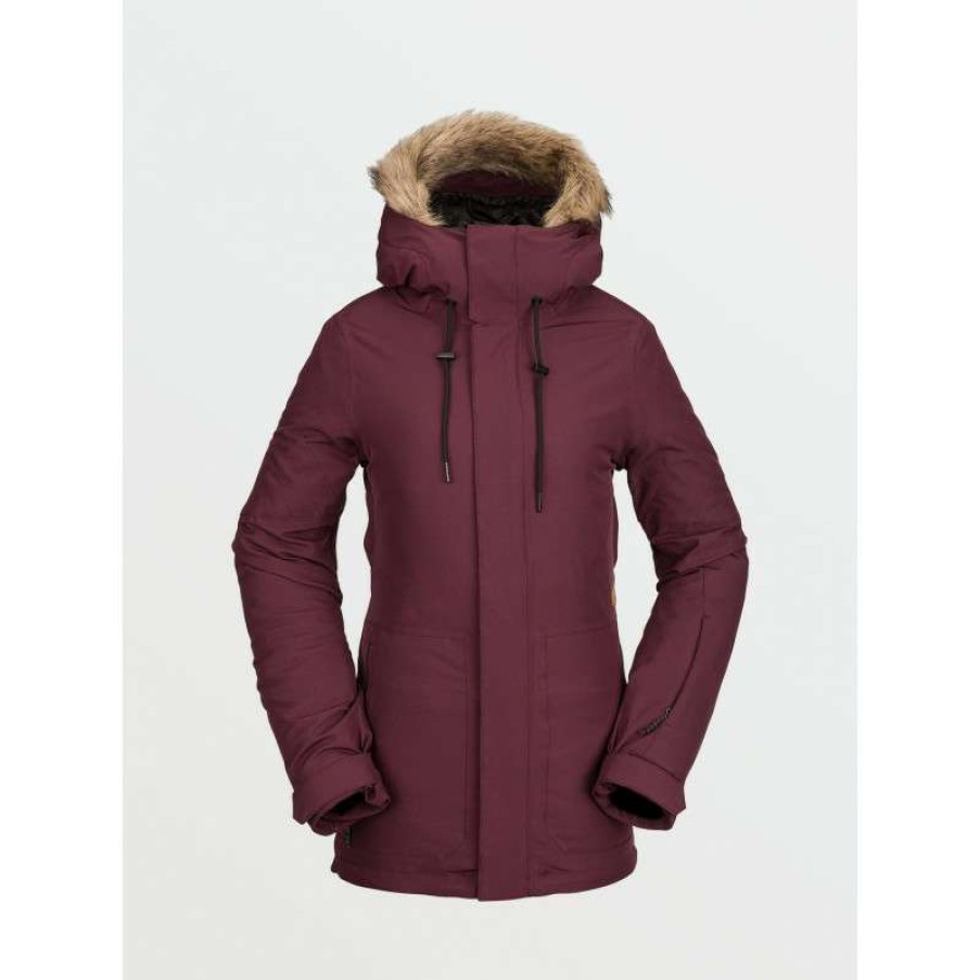 Technical Clothing * | Hot Sell Women'S Volcom Shadow Ins (Merlot) Ski Jacket