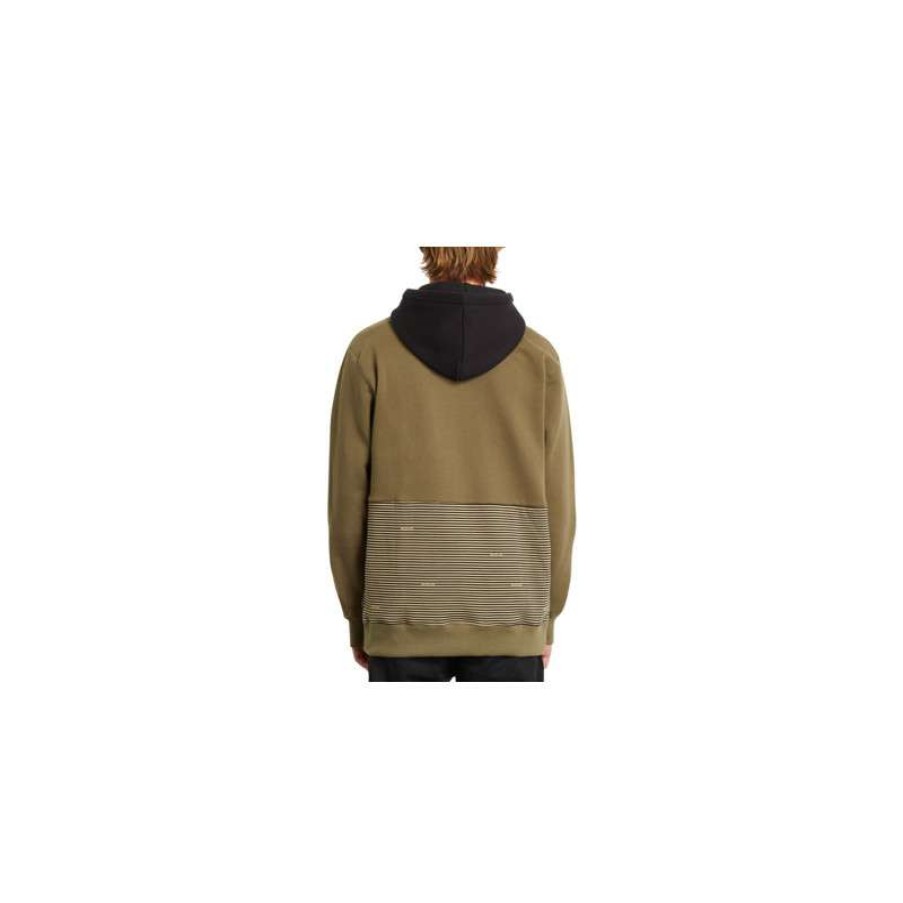 Technical Clothing * | Cut Price Hooded Sweatshirt Volcom Forzee (Military) Man