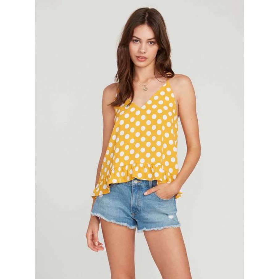 Technical Clothing * | Cut Price Volcom Read The Room (Cami Dot) Tank Top For Women