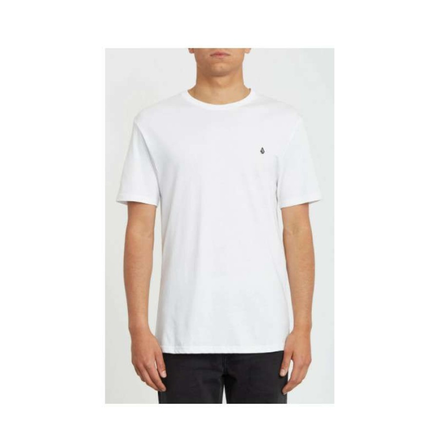 Technical Clothing * | Trend Model Volcom Stone Blanks Tee-Shirt (White) Men