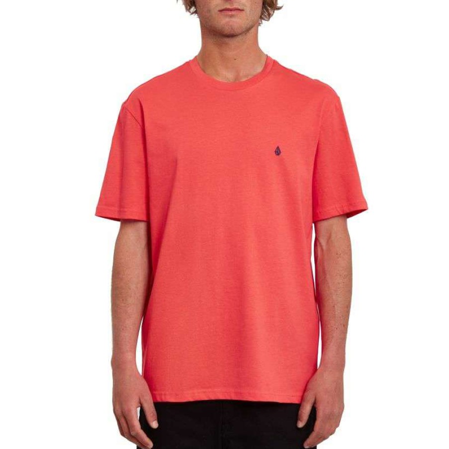 Technical Clothing * | Cheap Volcom Stone Blanks Tee-Shirt (Cayenne) Men