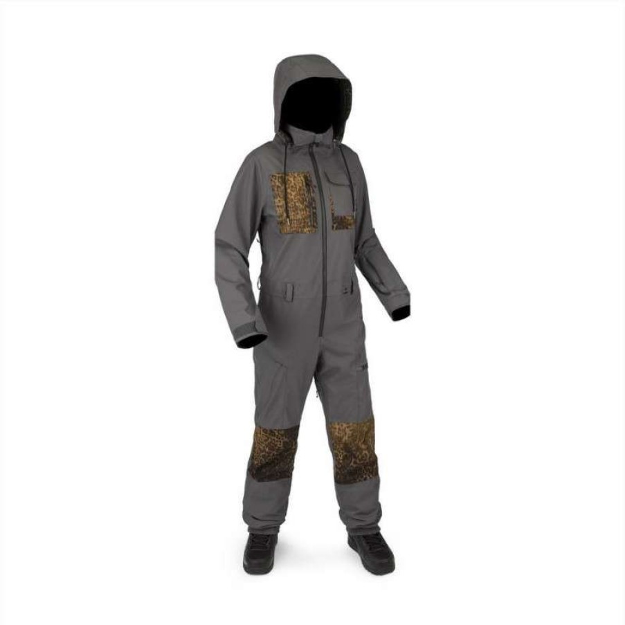 Technical Clothing * | Premium Product Volcom Romy Snow Suit (Dark Grey) Woman