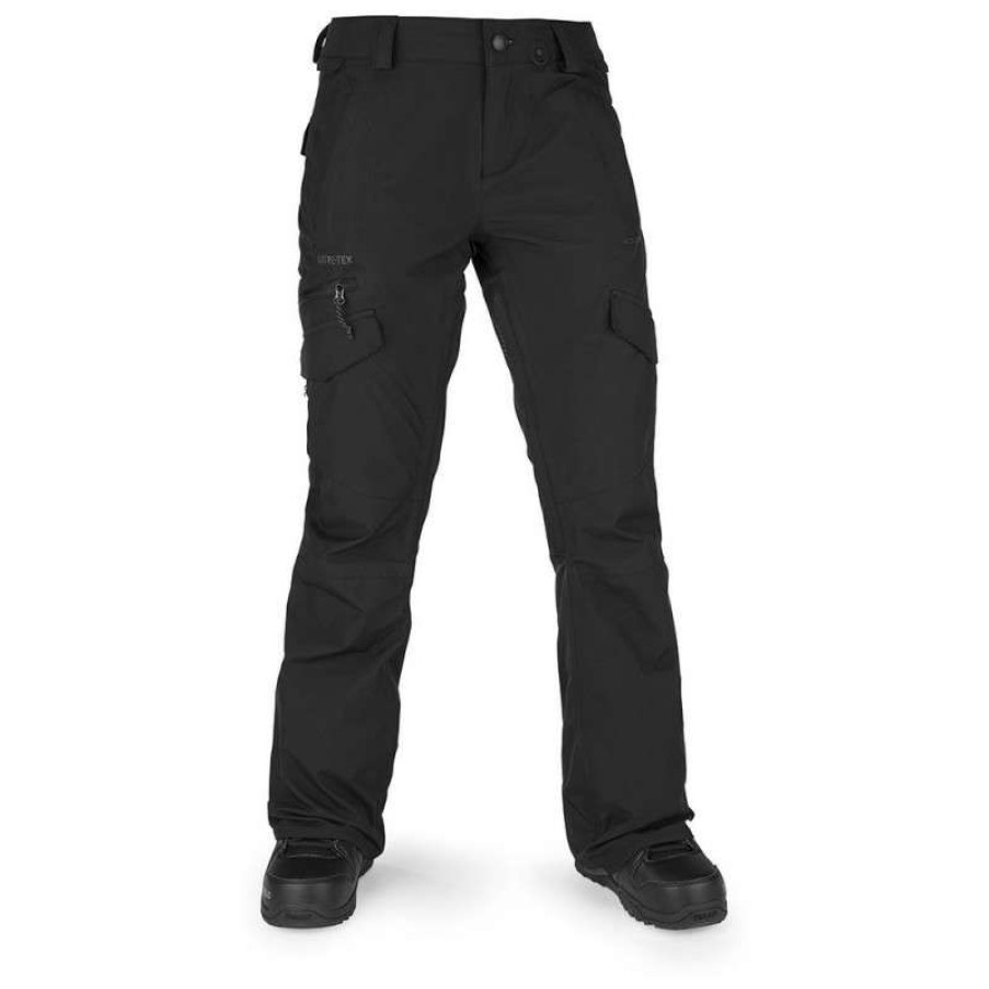 Technical Clothing * | Sale Online Volcom Aston Gore-Tex Ski Pants (Black) Woman