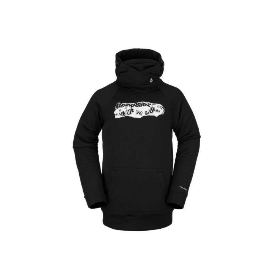 Technical Clothing * | Original Model Hoodie Volcom Hydro Riding (Black) Man