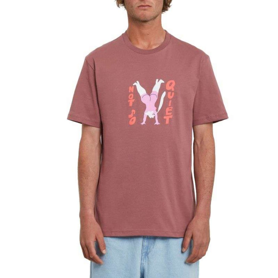 Technical Clothing * | Exceptional Design Volcom Egle Zvirblyte Fa Ss T-Shirt (Pink Brown) Men