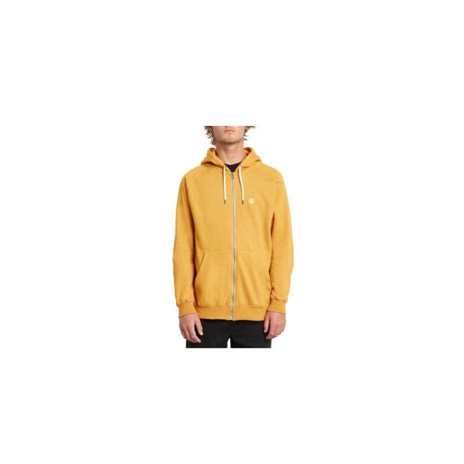 Technical Clothing * | Cheap Volcom Timesoft Zip Jacket (Inca Gold) Man