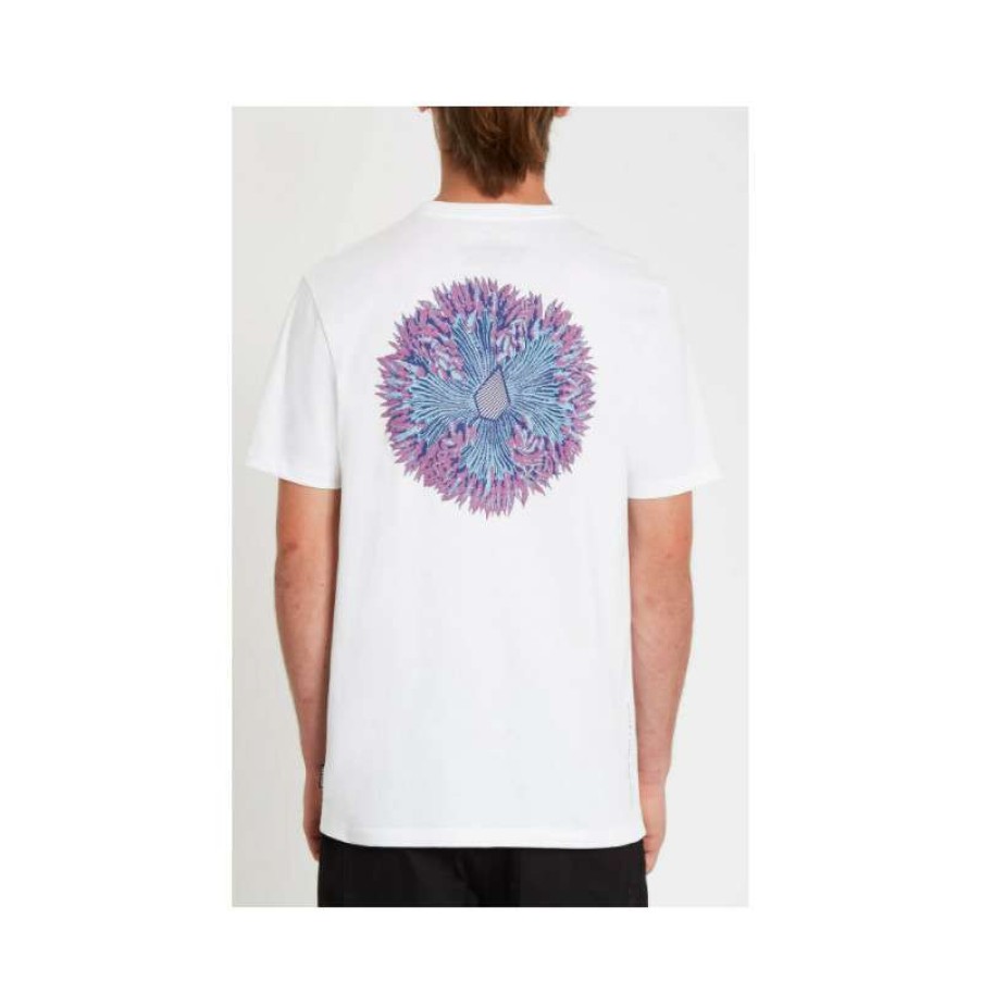 Technical Clothing * | Exceptional Design Men'S Volcom Coral Morph T-Shirt (White)