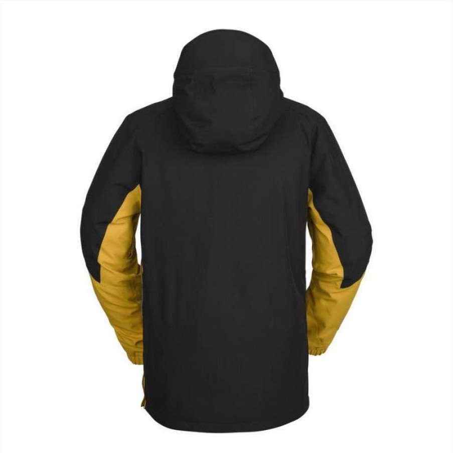 Technical Clothing * | Fire Sale Volcom Brighton Pullover (Resin Gold) Men'S Ski Jacket