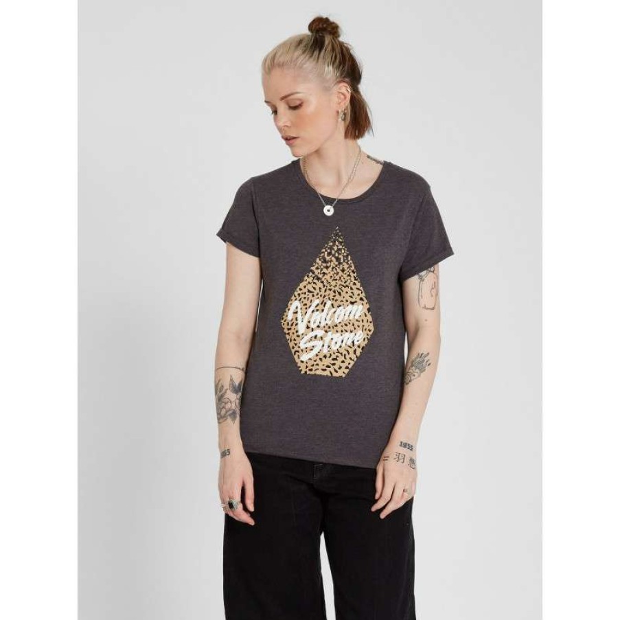 Technical Clothing * | Excellent Quality Volcom Radical Daze T-Shirt (Charcoal) Women