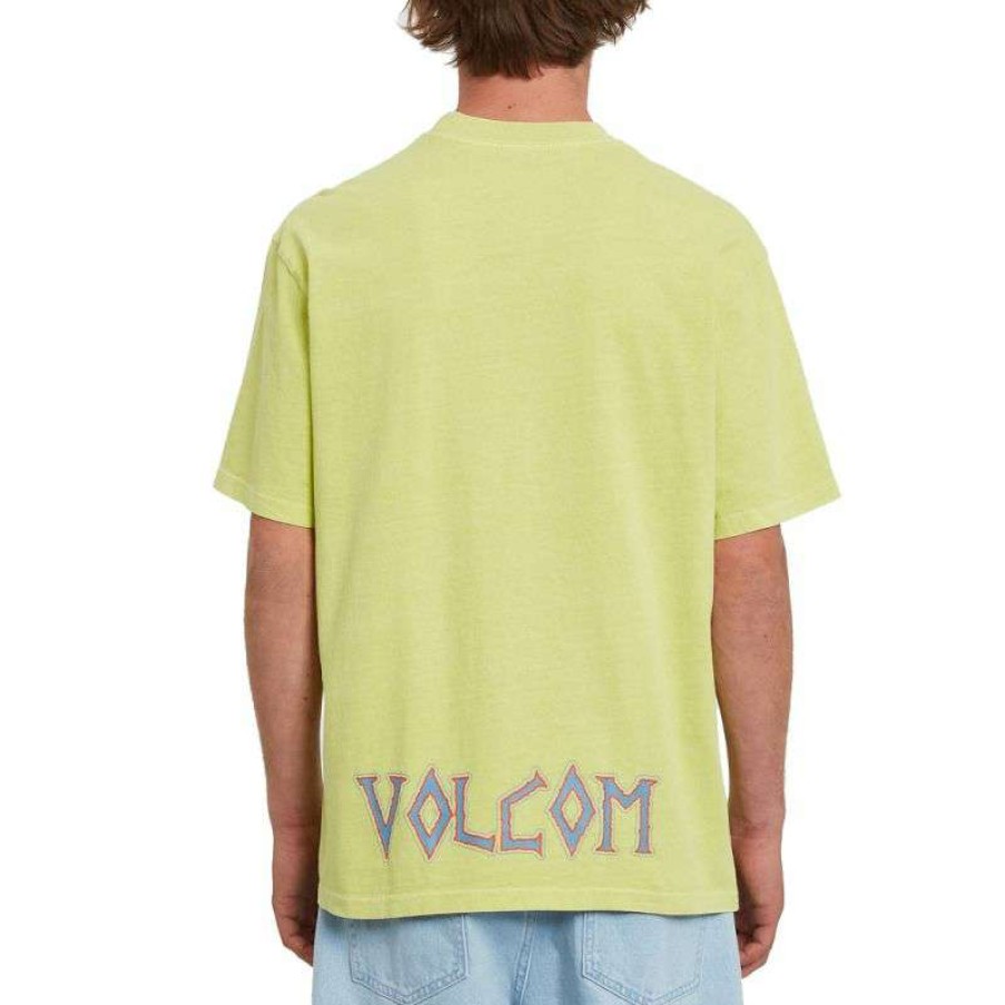 Technical Clothing * | Original Model Volcom Richard French Fa Gd Lse Ss (Limeade) Men'S T-Shirt