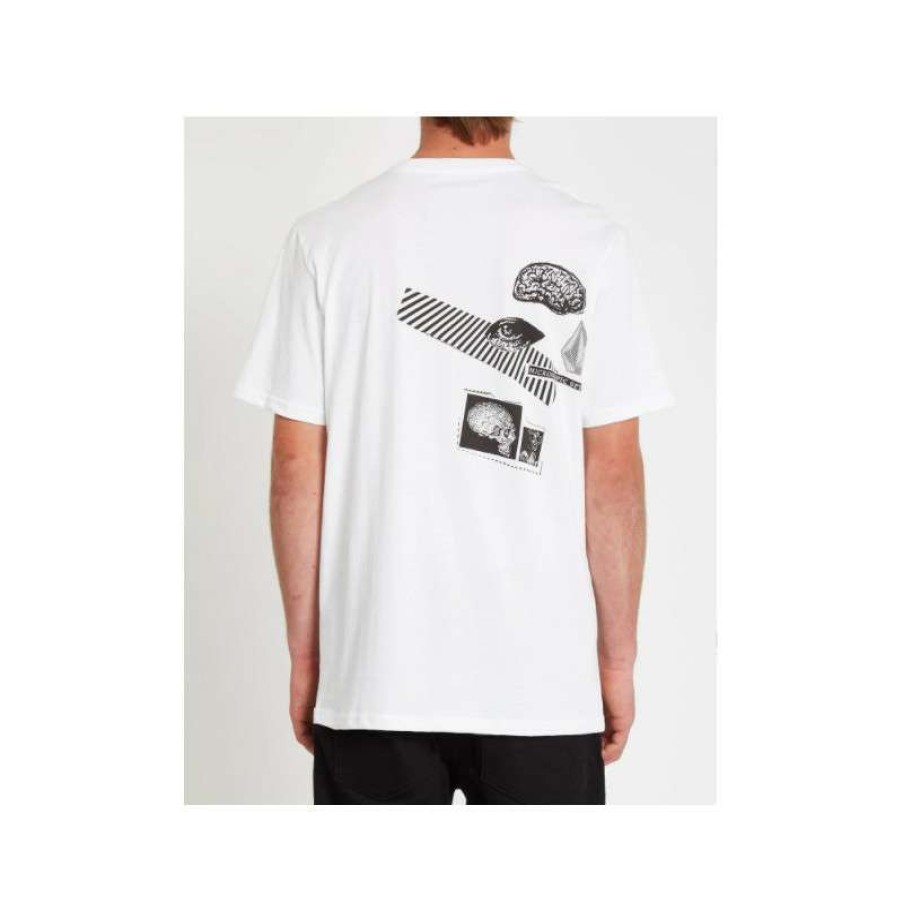 Technical Clothing * | Exclusive Design Volcom Cosmogramma Tee-Shirt (White) Men