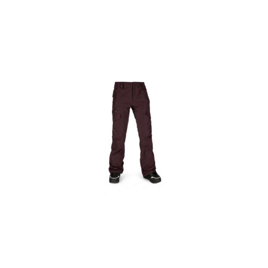 Technical Clothing * | Excellent Quality Volcom Aston Gore-Tex (Black Red) Pants Woman