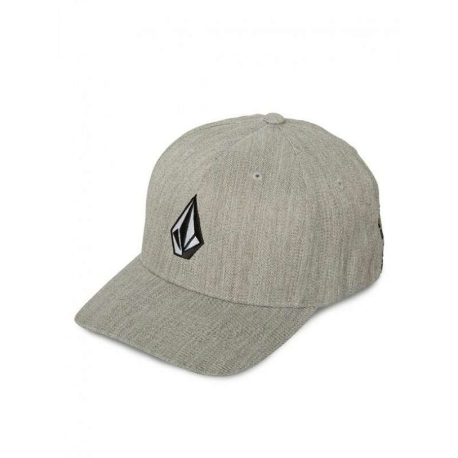 Technical Clothing * | Exceptional Design Volcom Full Stone Heather Xfit Cap (Grey Vintage) Men