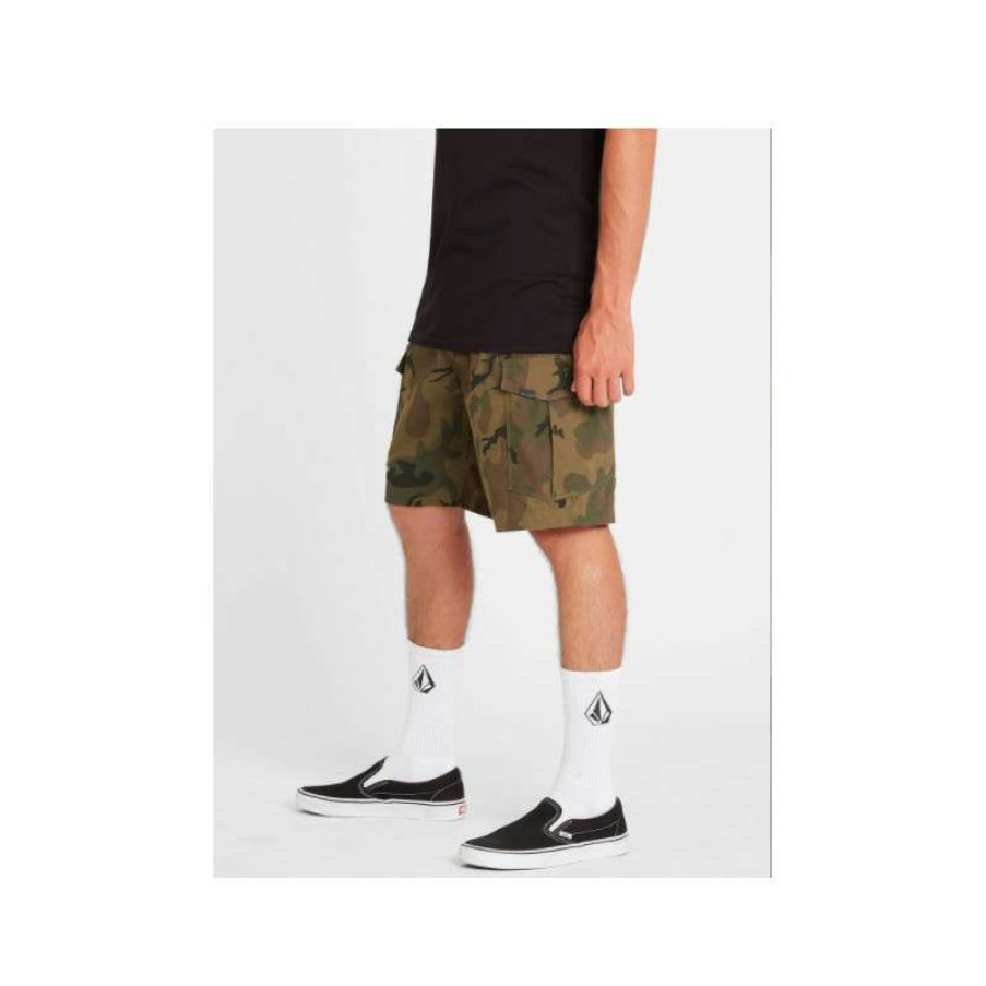 Technical Clothing * | Fire Sale Volcom Miter Iii Cargo Shorts (Camouflage) Men