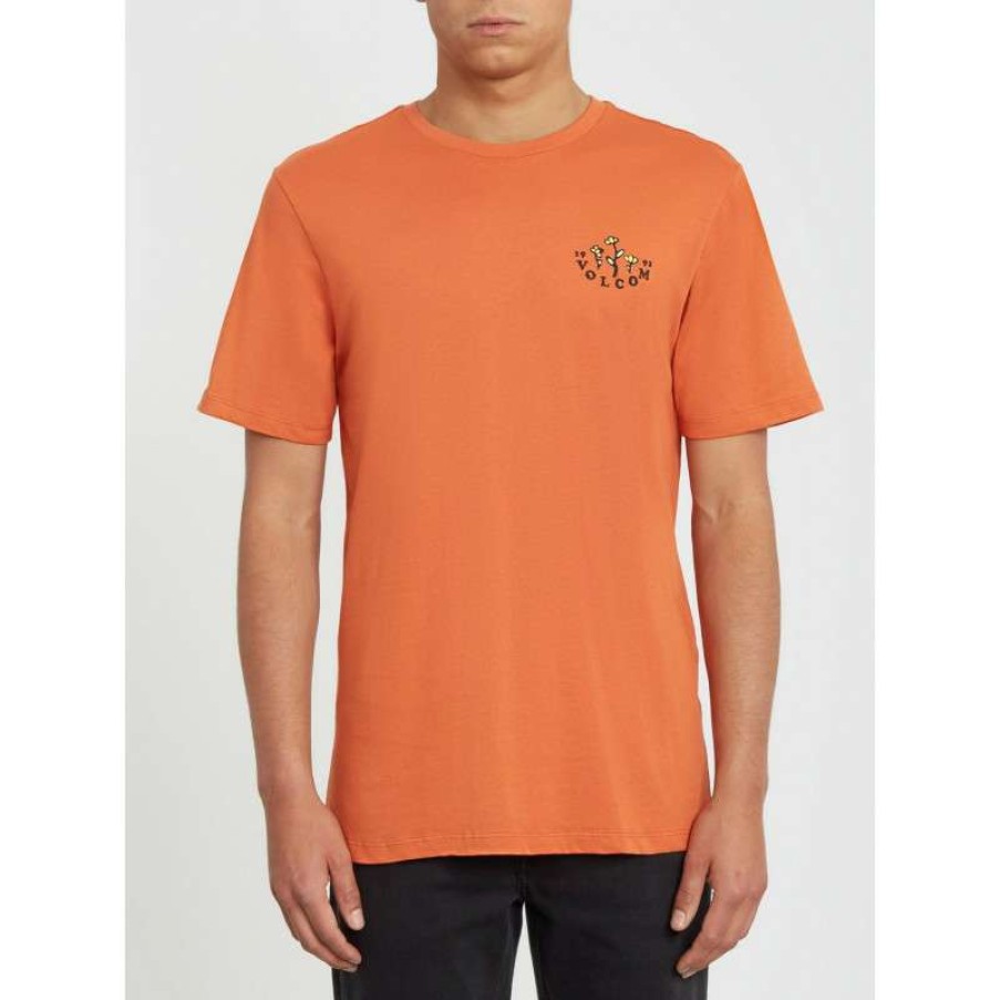 Technical Clothing * | Hot Sell Volcom Bloom Of Doom Fty Ss T-Shirt (Burnt Orange) Man