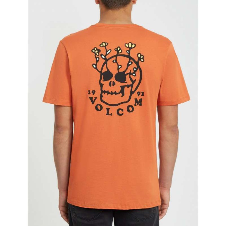 Technical Clothing * | Hot Sell Volcom Bloom Of Doom Fty Ss T-Shirt (Burnt Orange) Man