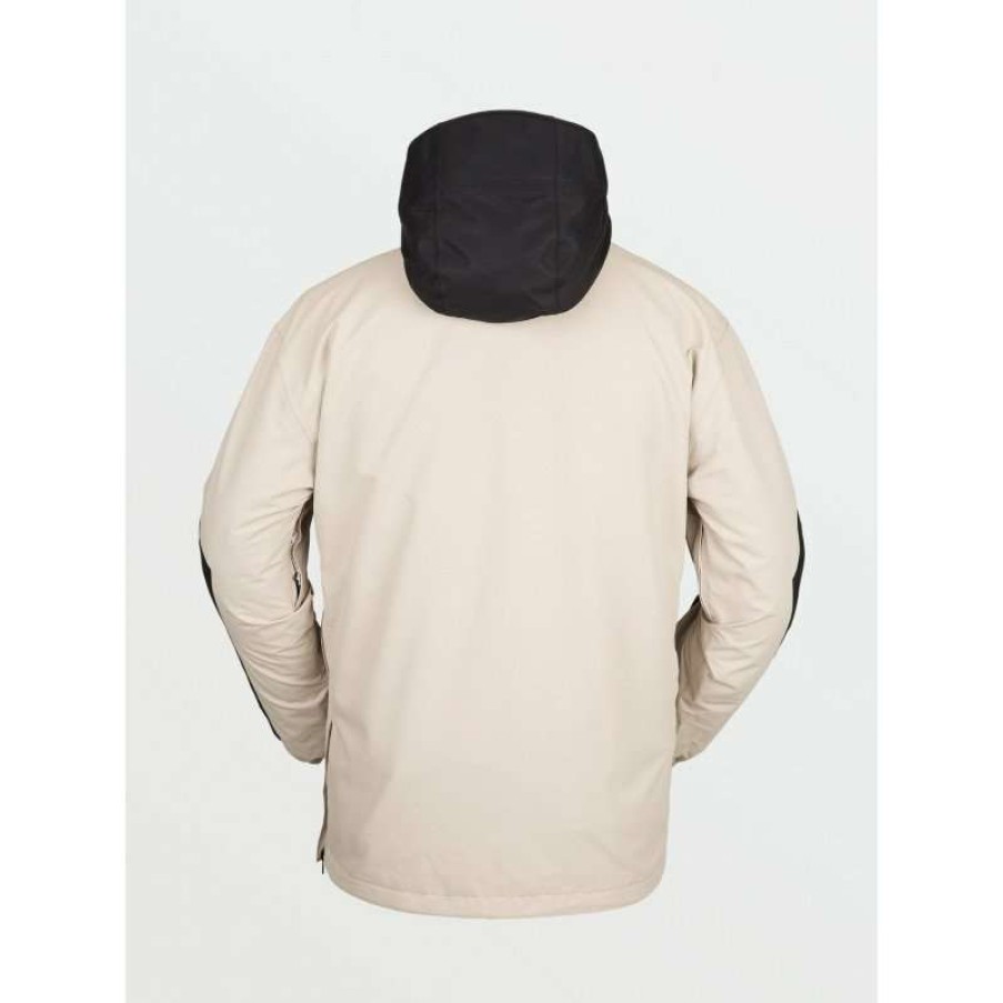 Technical Clothing * | Exceptional Design Snow Jacket Volcom Longo Pullover (Khaki) Man