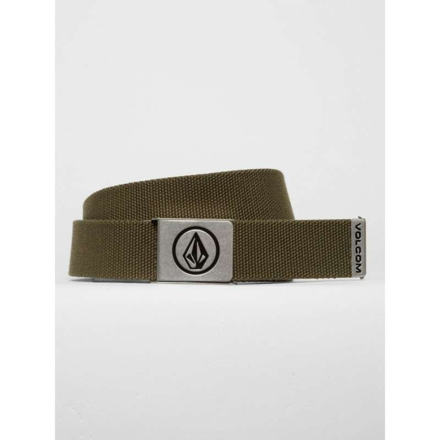 Technical Clothing * | Exceptional Design Volcom Circle Web Belt (Military)