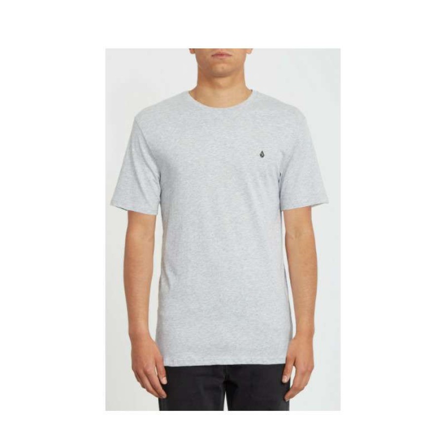 Technical Clothing * | Less Expensive Men'S Volcom Stone Blanks Tee (Heather Grey)