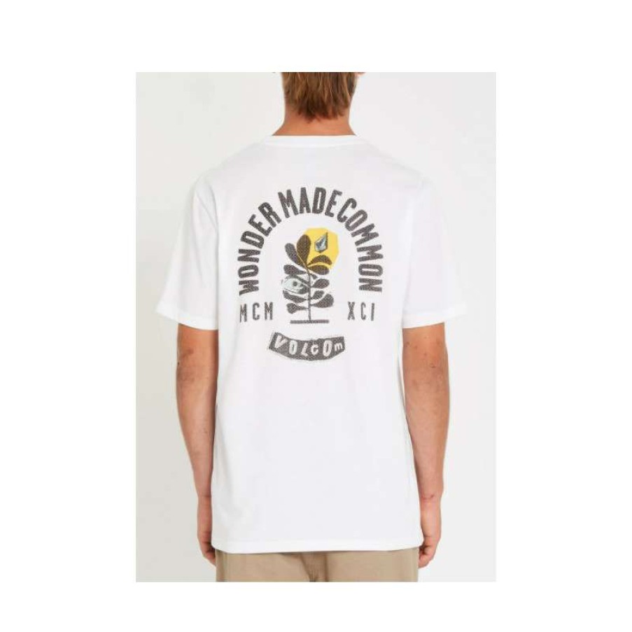 Technical Clothing * | Fire Sale Volcom Comvol Tee-Shirt (White) Men