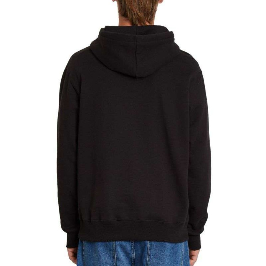 Technical Clothing * | Exceptional Design Volcom Stone P/O Fleece Hoodie (Black) Men